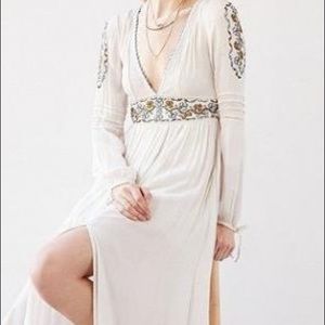 Urban outfitters ecote cream boho maxi